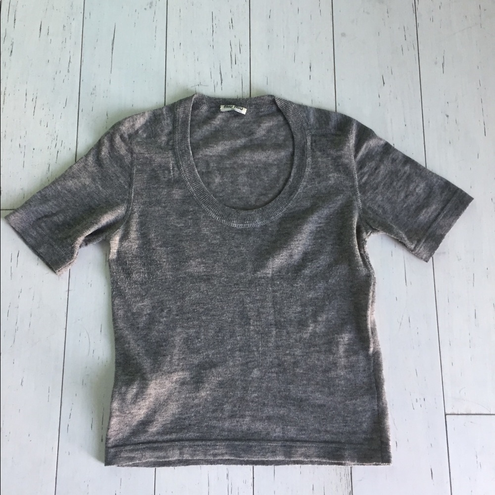 Miu Miu Light Crop Sweater - image 8